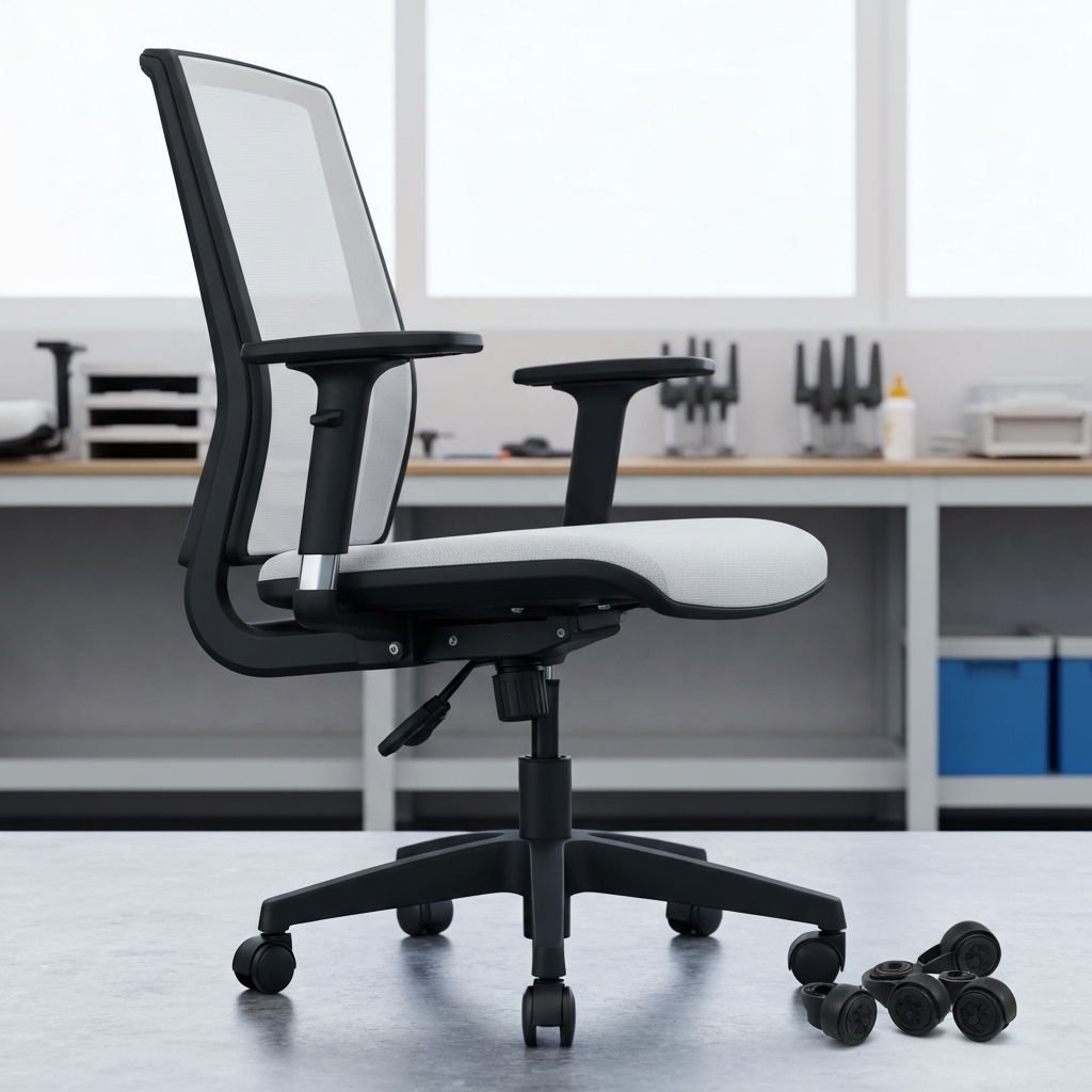 Office chair caster wheel repair